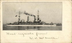 U.S.S. "Kearsarge" Postcard