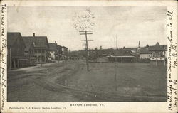 Street Scene, Barton Landing Postcard