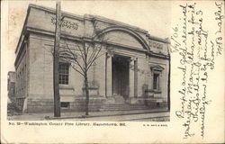 Washington County Free Library Hagerstown, MD Postcard Postcard Postcard