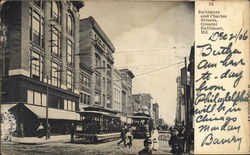 Baltimore and Charles Streets Maryland Postcard Postcard Postcard