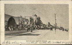 Boulevard, Revere Beach Massachusetts Postcard Postcard Postcard