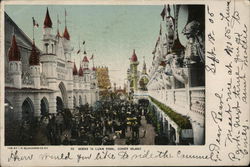 Scene in Luna Park Coney Island, NY Postcard Postcard Postcard