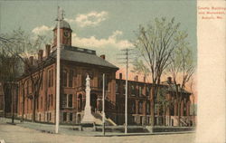 County Building and Monument Auburn, ME Postcard Postcard Postcard