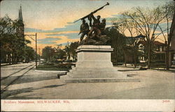 Soldiers Monument Postcard