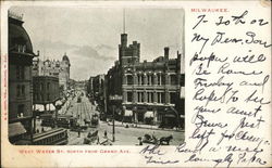 West Water Street, North From Grand Avenue Postcard