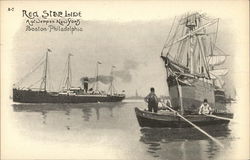 Red Star Line Antwerp-New York, Boston-Philadelphia Postcard Postcard Postcard