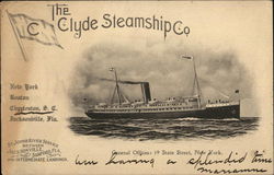 The Clyde Steamship Company Postcard