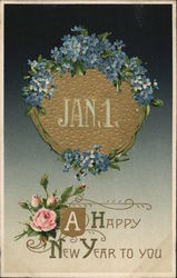 A Happy New Year to You Postcard