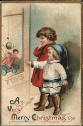 A Very Merry Christmas Children Postcard Postcard Postcard