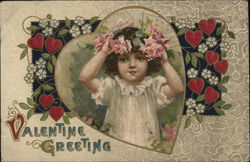 Valentine Greeting Children Postcard Postcard Postcard