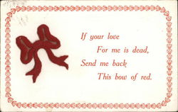 If your love... Postcard