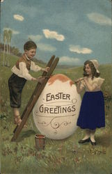 Easter Greetings Postcard