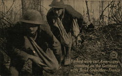 American Forces in France Postcard