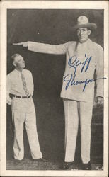 Tallest Man in the World, Cliff Thompson Blatz Brewing Company Men Postcard Postcard Postcard