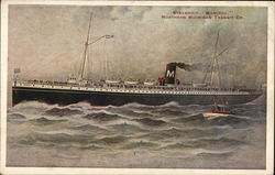 Northern Michigan Transit Co. - Steamship "Manitou" Steamers Postcard Postcard Postcard