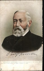 Benjamin Harrison Presidents Postcard Postcard Postcard