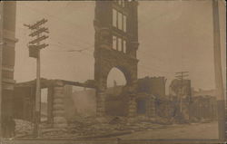 Baldwin Theater Fire, January 1909 Postcard