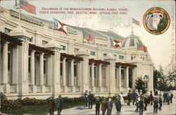 Collonades of the Manufacturers Building Postcard