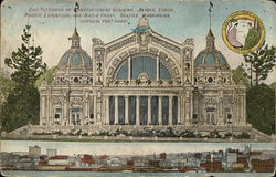 End Elevation of Manufacturers Building, Alaska Yukon Pacific Exposition and Water Front. Postcard