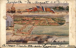 Bird's Eye View of Exposition Grounds Postcard