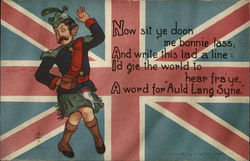 Scottish - Auld Lang Syne Postcard