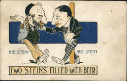 Two Men Talking, Ike Stein and Abe Stein Postcard