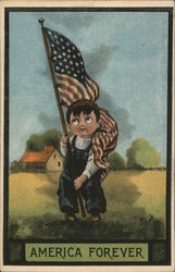 America Forever Patriotic Postcard Postcard Postcard