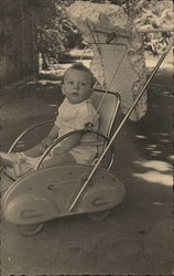 Baby in Stroller Postcard