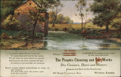 The Peoples Cleaning and Dye Works Advertising Postcard Postcard Postcard