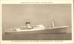 Union-Castle Royal Mail Steamer "Edinburgh Castle" Steamers Postcard Postcard Postcard