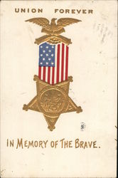 Grand Army of the Republic (GAR) Medal Postcard