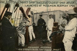 The British Convict Ship "Success" Oldest Ship Afloat Prisons Postcard Postcard Postcard