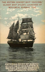 The British Convict Ship "Success" Oldest Ship Afloat Boats, Ships Postcard Postcard Postcard