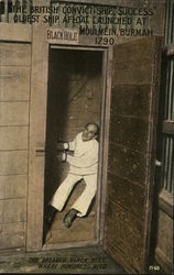 Man with Hands Chained to Wall Boats, Ships Postcard Postcard Postcard