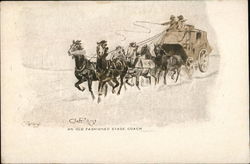 An Old Fashioned Stage Coach Postcard