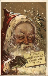 A Jolly Old Fashioned Christmas to You Postcard