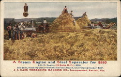 A Steam Engine and Steel Separator for $880 Postcard