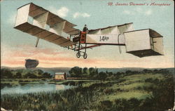 M. Santos Dumont's Aeroplane Aircraft Postcard Postcard Postcard