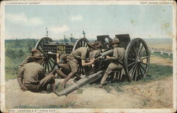 Loading a 3" Field Gun Postcard