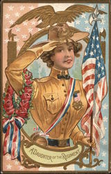 A Daughter of the Regiment Patriotic Postcard Postcard Postcard