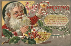 A Merry Christmas Santa Claus Postcard Postcard Postcard