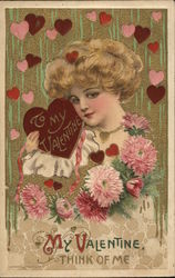 To My Valentine Women Postcard Postcard Postcard