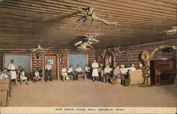 Pine Grove Dance Hall Republic, MI Postcard Postcard Postcard