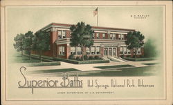 Superior Baths Hot Springs National Park Postcard Postcard Postcard