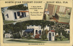 North Star Tourist Court Holly Hill, FL Postcard Postcard Postcard