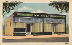 Carlsbad Baths Excelsior Springs, MO Postcard Postcard Postcard