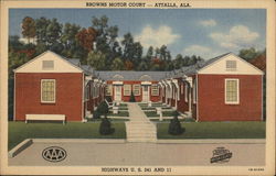 Brown's Motor Court Attalla, AL Postcard Postcard Postcard