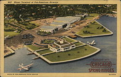 Miami Terminal of Pan-American Airways Florida Postcard Postcard Postcard