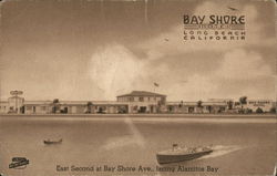 Bay Shore Motel, East Second at Bay Shore Ave., Facing Alamitos Bay Long Beach, CA Postcard Postcard Postcard