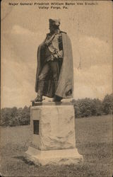 Statue of Major General Friedrich William Baron Von Steuben Valley Forge, PA Postcard Postcard Postcard